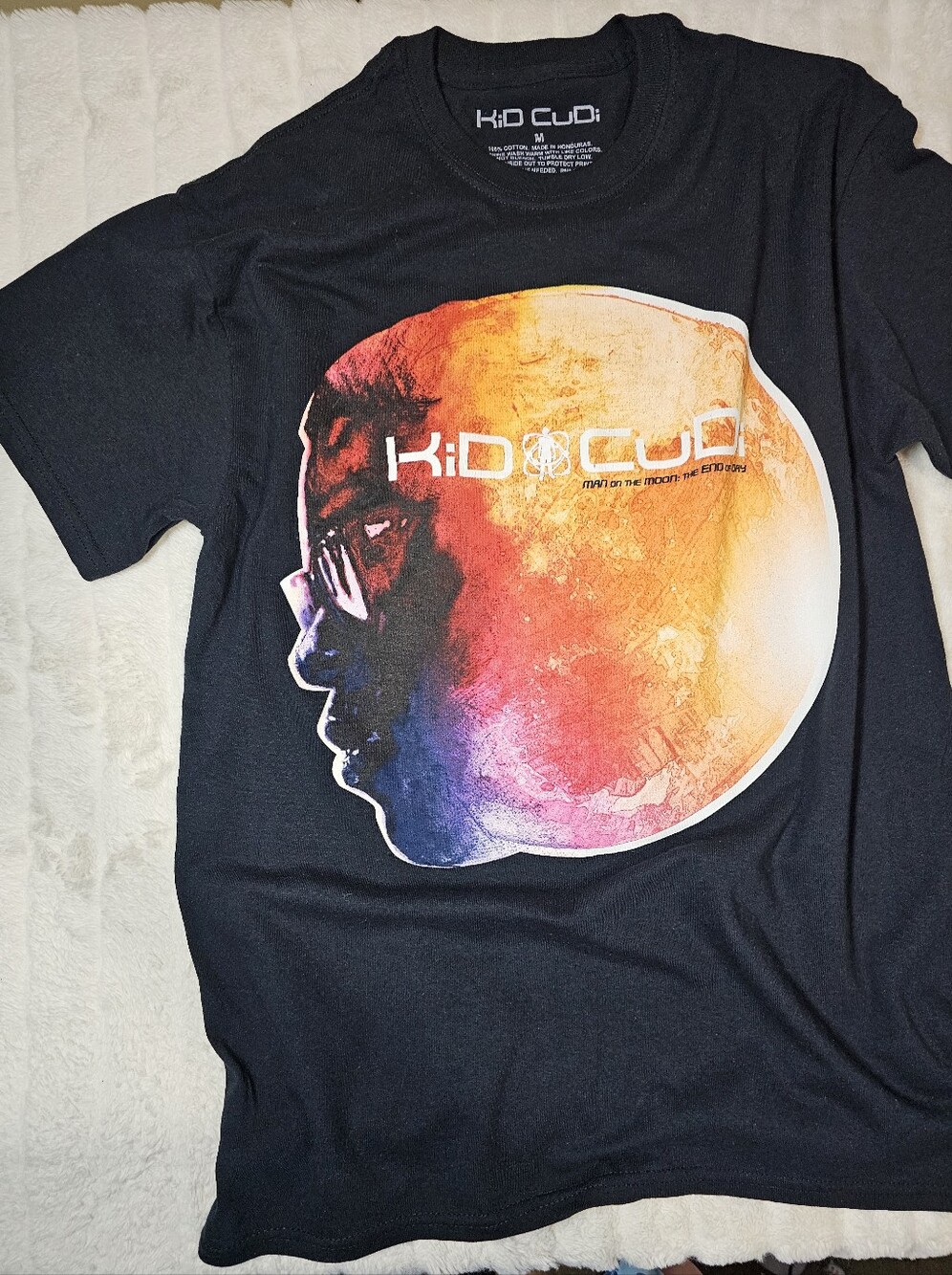 Kid Cudi Man on the Moon The End of Day Graphic Band T Shirt Black Mens M